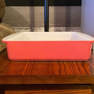 Pyrex pink flamingo 8” baking dish